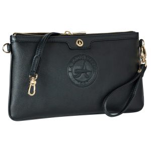 La tour Eiffel Ν58-151006-1BJ γυναικείος φάκελλος μαύρος