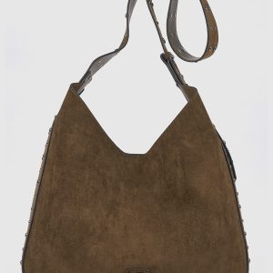 Verde Γυναικεία Τσάντα Ώμου 16-0008781 Χακί