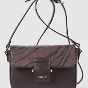 Verde Γυναικεία Τσάντα Χιαστί 16-0008942 Animal Print