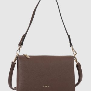 Verde Γυναικεία Τσάντα Ώμου 16-0008967 Καφέ